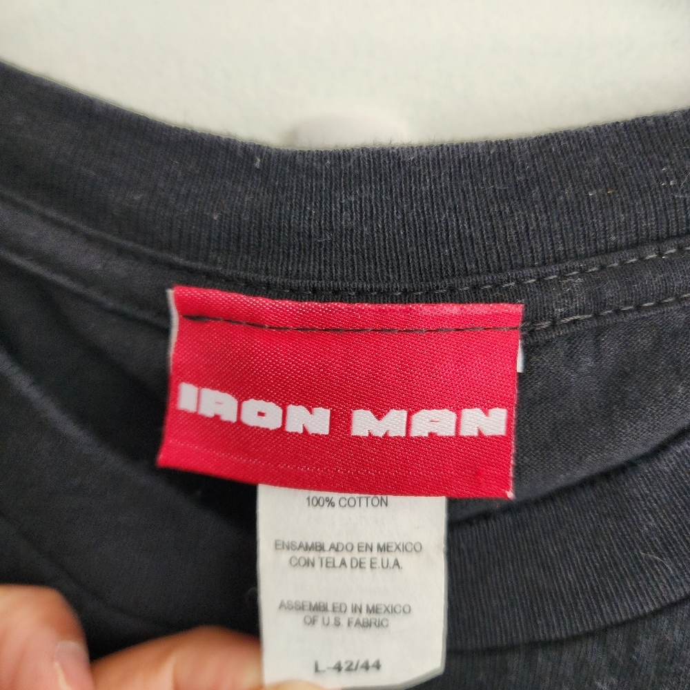 Iron Man Graphic Tee in Black with Red and Yellow Design - Picture 6 of 7